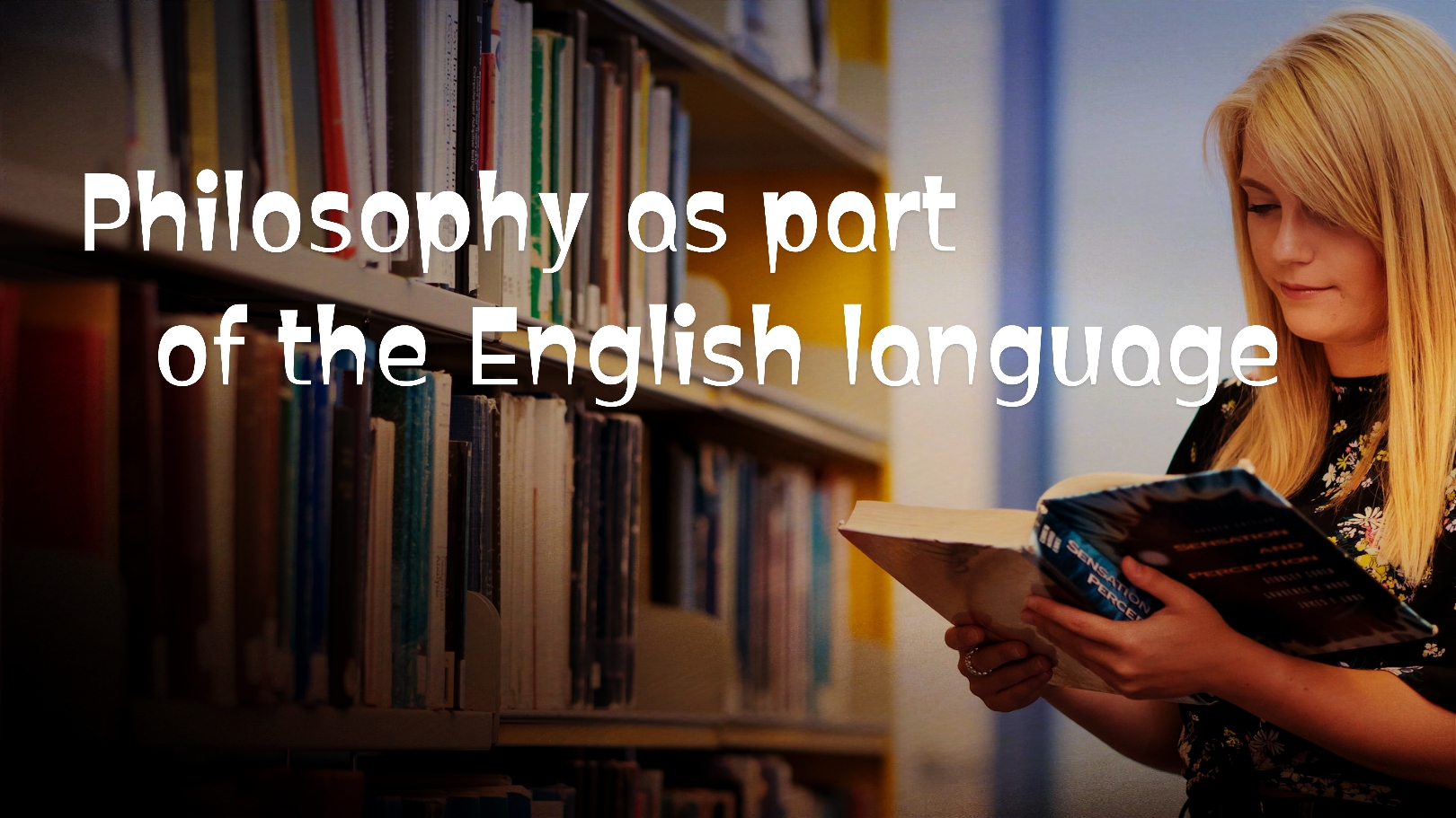 Is philosophy part of the English language?